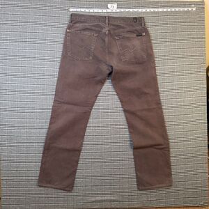 7 For All Mankind Men's Slimmy Jeans Brown Denim Slim Fit Size 34